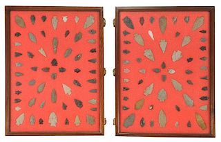 Two Cased Collections Projectile Points
