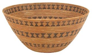 Yokuts Coiled Basketry Bowl