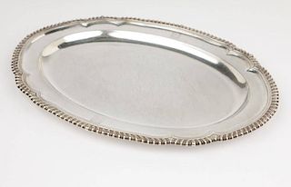 A George III sterling silver serving platter
