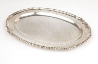A George IV sterling silver serving platter