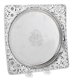 Gorham Japanesque Sterling Square Tray