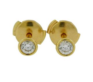 Tiffany &amp; Co Peretti Diamond By the Yard 18k Gold Diamond Earrings