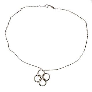 Tiffany &amp; Co Peretti Sterling Knot Pendant Necklace