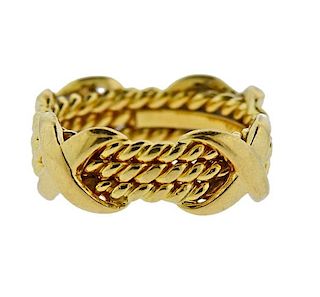 Tiffany &amp; Co Schlumberger X Rope 3 Row Ring 