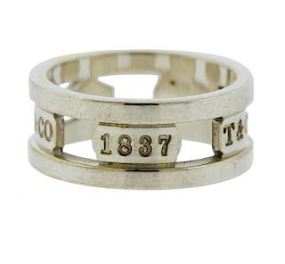 Tiffany &amp; Co 1837 Sterling Silver Band Ring