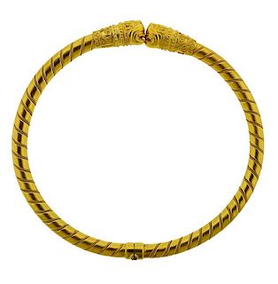 Lalaounis 18K Gold Collar Necklace