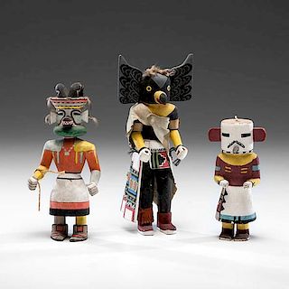 Hopi Hopi Yapa, Chof, and Hotsko Katsina Dolls 