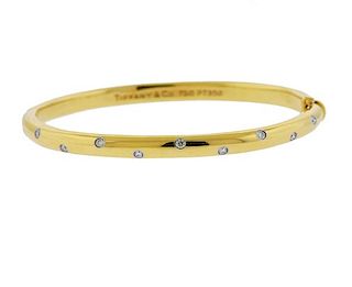 Tiffany &amp; Co Etoile Platinum 18K Gold Diamond Bracelet