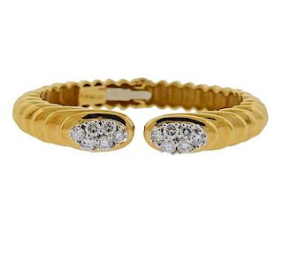 Winc 18K Gold Diamond Cuff Bracelet