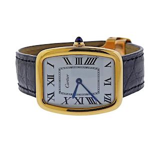 1970s Cartier 18K Gold Manual Wind Watch 53045