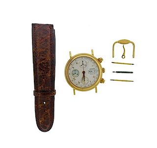 Jaguar Swiss 18K Gold Chronometer Day Date Watch