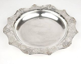 A pierced-rim sterling silver bowl, Matthews Company