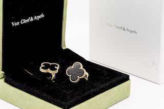 Van Cleef & Arpels Magic Alhambra Black Onyx  Earrings