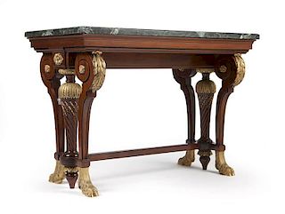 An Empire style table de mileau, Maison Krieger
