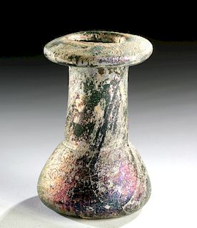 Eastern Mediterranean Glass Unguentarium - Iridescence!