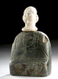 Bactrian Stone Idol - Body and Head
