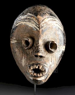 20th C. African Pende Wood Mask, ex-Sotheby's