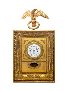 An Empire Giltwood Wall Clock 