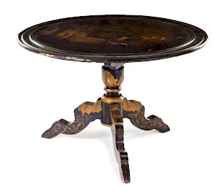 A French Lacquered Center Table 