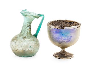 Two Roman Glass Vessels