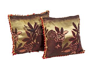 A Pair of Scalamandre Upholstered Pillows