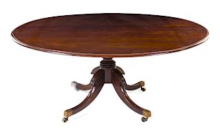A George III Style Mahogany Circular Dining Table