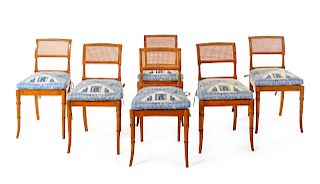 A Set of Six Regency Style Dining Chairs