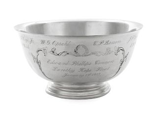 An American Silver Revere Bowl