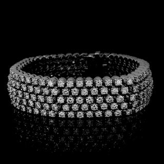Tiffany & Co 22.0ct Diamond, Platinum Bracelet