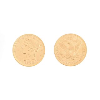 1990 US $5 Liberty Head Gold Head