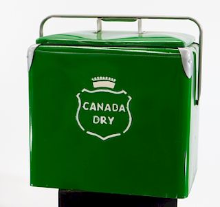 Vintage Canada Dry Green Advertisement Cooler