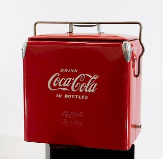 Vintage Drink Coca-Cola Red Advertisement Cooler
