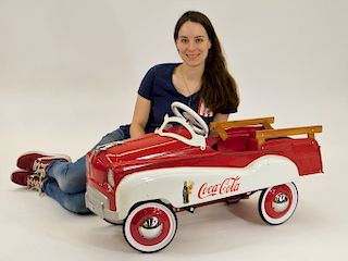 Gearbox Drink Coca-Cola 5 Cent Repro Peddle Car