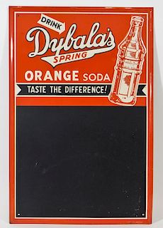 Drink Dybala's Spring Orange Soda Tin Sign