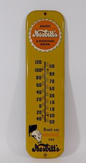 Nesbitt's Orange Soda Advertising Thermometer