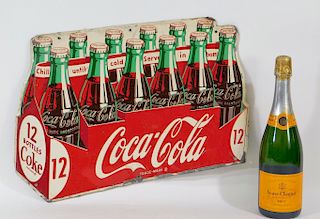 RARE Die Cut Tin Coca-Cola Advertising Sign