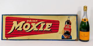Drink Moxie Soda Tin Advertising Sign