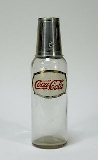 C.1920 Coca-Cola Foil Label Glass Syrup Bottle