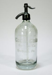 Coca-Cola DuBois Penn. Glass Seltzer Bottle