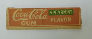 RARE 1912 Coca-Cola Spearmint Flavor Gum Stick