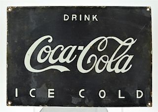 C.1935 Coca-Cola SSP Porcelain Advertising Sign