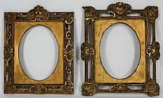 PR Carved Gilt Wood Rococo Picture Frames