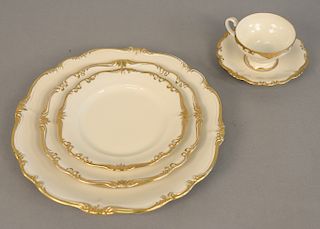Rosenthal Pompadour china dinnerware set to include eighteen dinner plates, 117 total pieces.