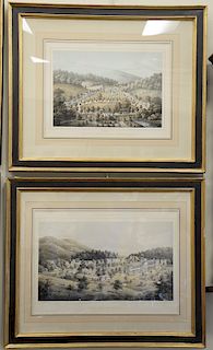 Edward Beyer (1820 - 1865), four colored lithographs from The Album of Virginia published in 1858, to include Red Sulphur Spring, si...
