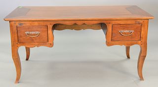 Louis XV style desk with two drawers. ht. 29 in., top: 30" x 61"
