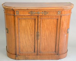 Mahogany two door server with brass mounts. ht. 36 in., wd. 48 in.