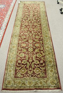 Two piece lot to include Oriental runner (2' 9" x 8' 9") and Bokara throw rug, 3' 3" x 5' 2"