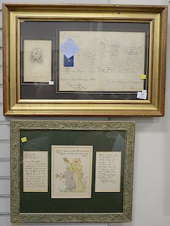 Thomas Hughes, handwritten signed letter, from author of "Tom Brown's School Days" to Mr. Smith of working men's college 1876, Walte...