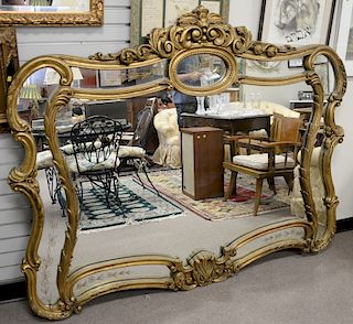 Large decorative mirror. ht. 57 in., wd. 72 in.