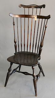 Wallace Nutting #311 Windsor style side chair, signed with paper label. ht. 45 in.